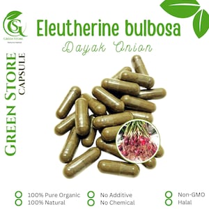 100-500 CAPSULES @600mg Eleutherine Bulbosa Dayak Onion Natural Herbs spices Indonesian herb Orga