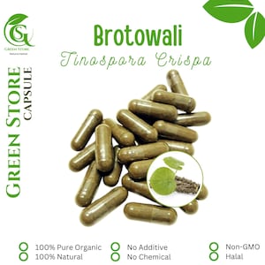 100-800 CAPSULES Tinospora Crispa Brotowali @600mg Fresh Natural Herbs spices Indonesian herb Organic WildCrafted Free Ship