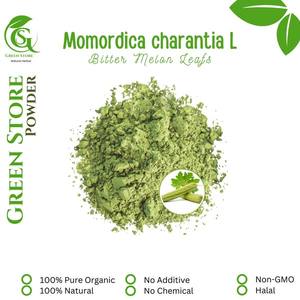 50 g - 500 g Organic Pure Powder Of Bitter Melon Leafs (Momordica Charantia)  WildCrafted 100% Fresh Natural Herbs