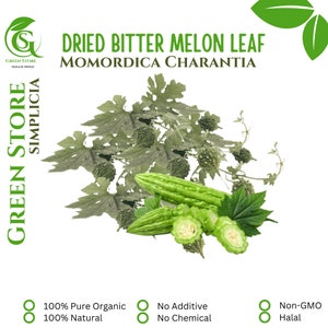 50 g - 500 g Getrocknetes Bittermelonenblatt / Momordica Charantia / Daun Pare Premium Frische Bio-Kräuter-Gewürze Versandkostenfrei