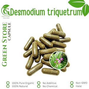 100-500 CAPSULES Desmodium triquetrum @600mg Fresh Natural Herbs spices Indonesian herb Organic WildCrafted