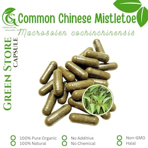 100-800 CAPSULES Macrosolen Cochinchinensis Common Chinese Mistletoe @600mg Fresh Natural Herbs spices Indonesian herb Organic WildCrafted