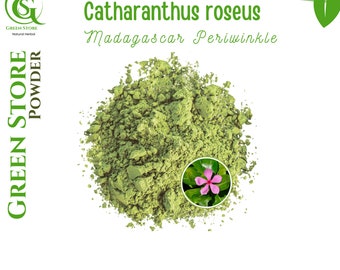 50 g - 500 g Organic Pure Powder Of Catharanthus roseus Madagascar Periwinkle Rose Periwink WildCrafted 100% Fresh Natural Herbs Free Ship