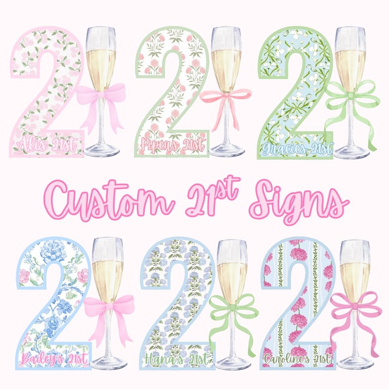 21st Birthday Signs - Etsy