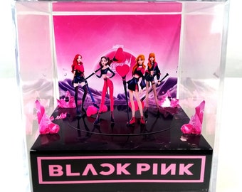 Diorama Cube 3D - Black Pink