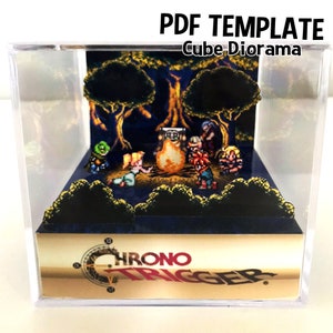 DIY Cube Diorama Template - Chrono Trigger