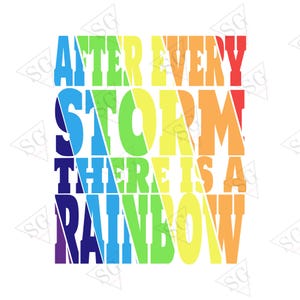 Rainbow Motivational Quote PNG: Sublimation Design for T-Shirts, Mugs (Digital Download)