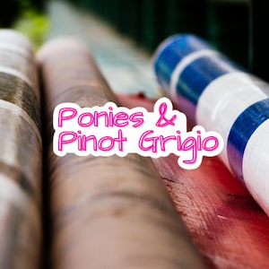 Ponies & Pinot Grigio sticker, wine horse, horse wine sticker, ill take a pinot grigio, Pinot Grigio sticker, Adult ammy sticker, funny