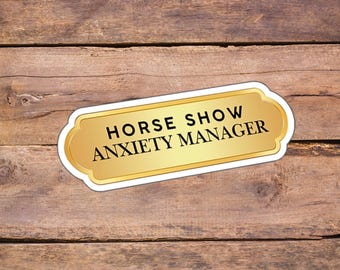 乗馬ショー不安解消ビニールステッカー、乗馬ギフト
