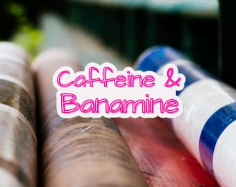 Caffeine & Banamine Sticker, Vet Tech Gift, Horse Lover Decal