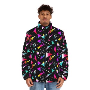 80s retro top jacket mens