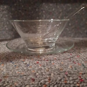 Vintage Princess House Crystal Heritage Condiment Bowl Set.