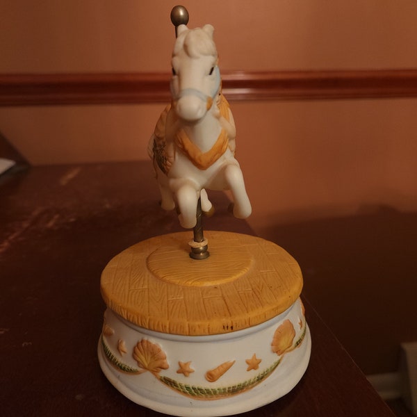 Mermaid Horse Music Box