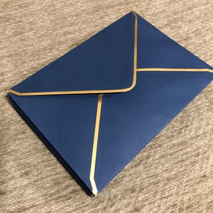 50er Packung A7 Umschläge Marineblau 5 x 7 Karte Umschläge Selbstklebende V-Klappe