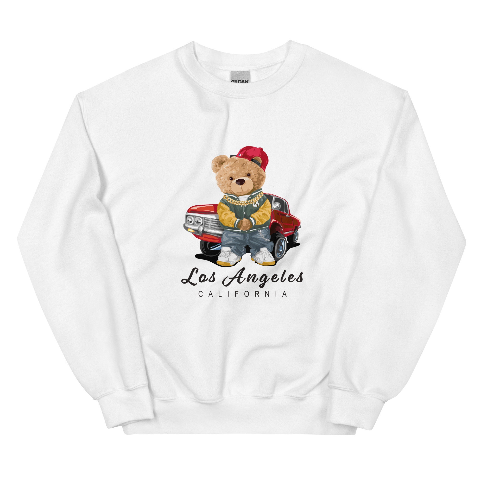 Adory Sweety Unisex Kids Crewneck Cotton Long Sleeve Pullover Bear Sweater 