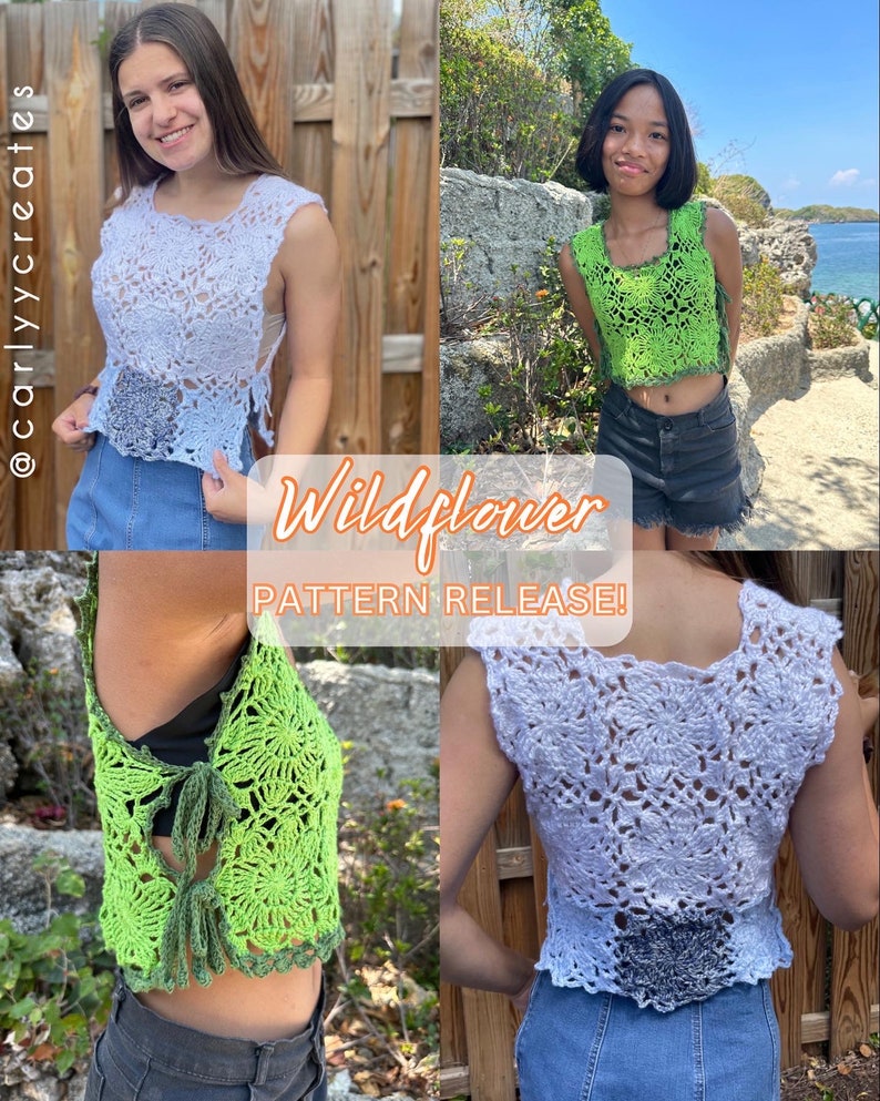 Wildflower Crochet Top/Dress Written Pattern image 5