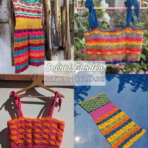 Secret Garden 4-in-1  Crochet Written Pattern
