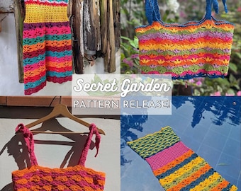 Secret Garden 4-in-1  Crochet Written Pattern