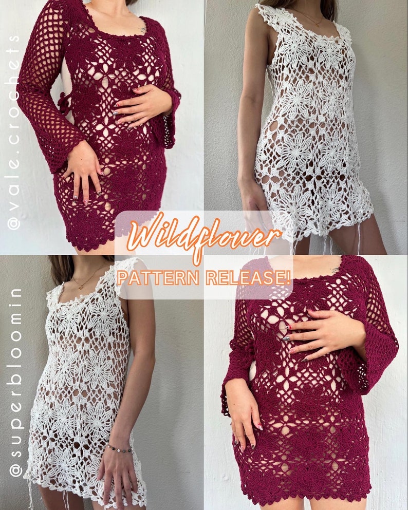 Wildflower Crochet Top/Dress Written Pattern image 6