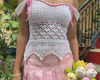 Cora Top Crochet Written Pattern