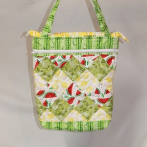 Fruity Fun - Monedero o bolso de mano con doble cremallera