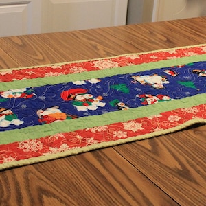 Christmas Table Runner - &quot;Snowman Fun&quot;