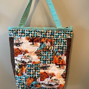 Country Harvest Party (Style 3) - 100% Cotton Quilted Tote Bag