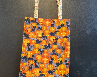 Halloween Glow gefütterte Stofftasche