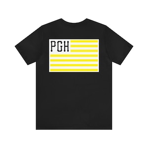 Pittsburgh TShirt, PGH Shirt, Pittsburgh Flag Shirt, City Series, Pirates Penguins Steelers Fan Gear, Pitt Outfit, Pittsburgh Apparel