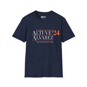 Astros T-Shirt, Altuve Alvarez 24 TShirt, Houston Astros Shirt, Houston Baseball Fan Gift, Astros Gift, Unisex Softstyle T-Shirt