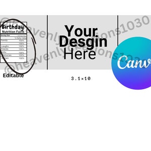 Pringles 1.3 oz Labels Template | Canva Editable Template | Digital Item | pringles template