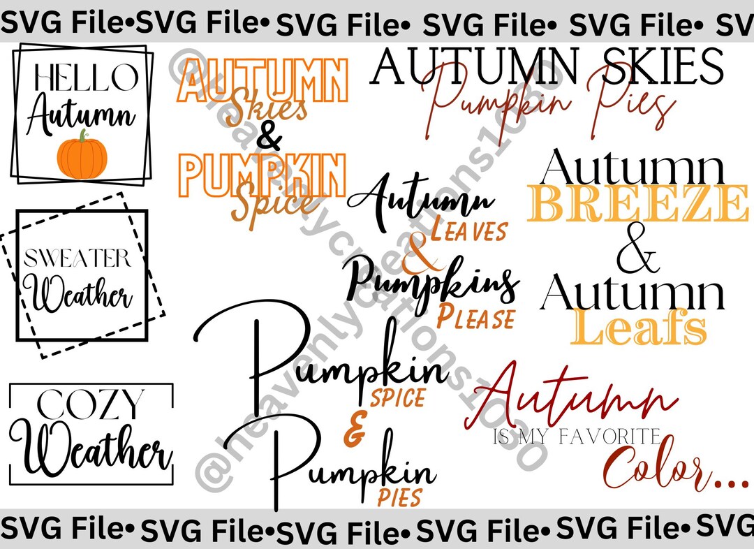 Fall Svg | Fall Svg Bundle | Autumn Svg | Thanksgiving Svg | Hello Fall ...