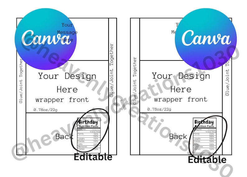 Personalized Rice Krispies Wrapper Template: Custom Canva Design (PDF ...