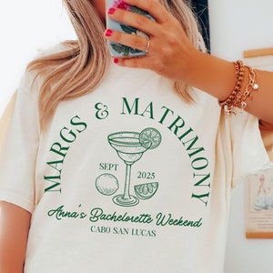 despedida de soltera margs y matrimonio, camisetas de fiesta de despedida de soltero personalizadas en la ubicación, camisetas de colores cómodos para la última fiesta, despedida de soltera personalizada en la playa