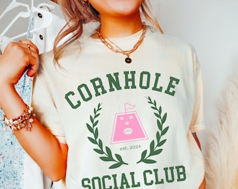 cornhole social club shirt, cornhole shirt, cornhole player gift, sinking and drinking cornhole matching team shirts, outdoor games apparel
