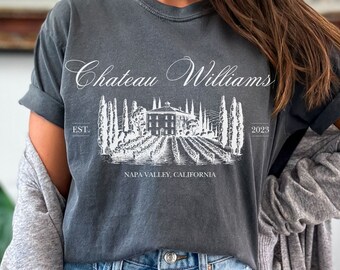 custom location winery bachelorette party shirts, napa valley girls trip bach tees, custom name vineyard logo shirt, winery bachelorette