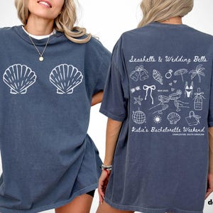 Coastal Bachelorette Party Shirt, Seashells & Wedding Bells, Beach Bach