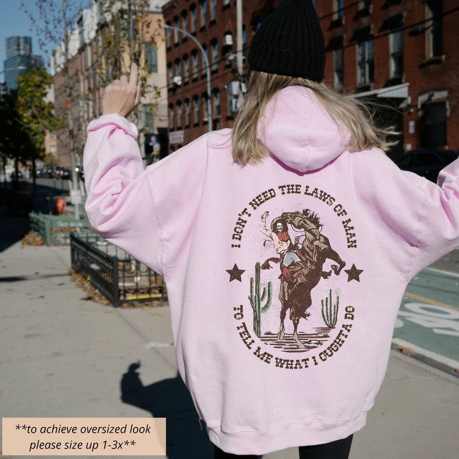 Women's Western Hoodie Sweatshirt