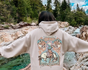 western cowboy hoodie, rodeo shirt, desert cactus hoodie, cowgirl hoodie, vintage rodeo graphic tee, country music concert, cute hoodie