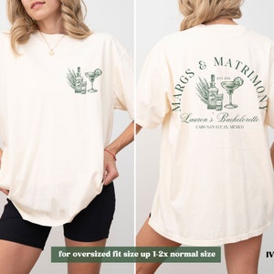 custom location bachelorette shirts, margaritas and matrimony bridal party tshirts, mexico bachelorette, final fiesta beach bachelorette tee