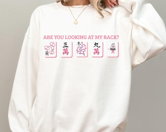 funny mahjong shirt, gift for mahj lover, mahjong party tee, mahj sweatshirt, mahjong gifts, mahj sweatshirt