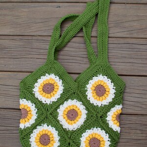 Upcycled Denim Crochet Bag - Medium Crohini JOE Bag