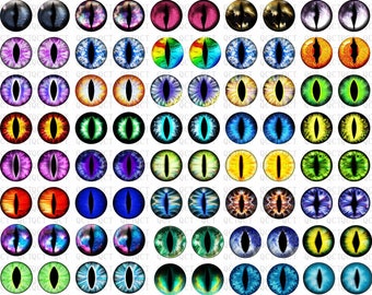 100PCS Dragon Glass Eye Cat Doll Snake Jewelry Eyes Toys 4/5/6/8/10/12/14/15/16/18/20/22/25/30MM Handmade Photo Glass Cabochons DIY Making