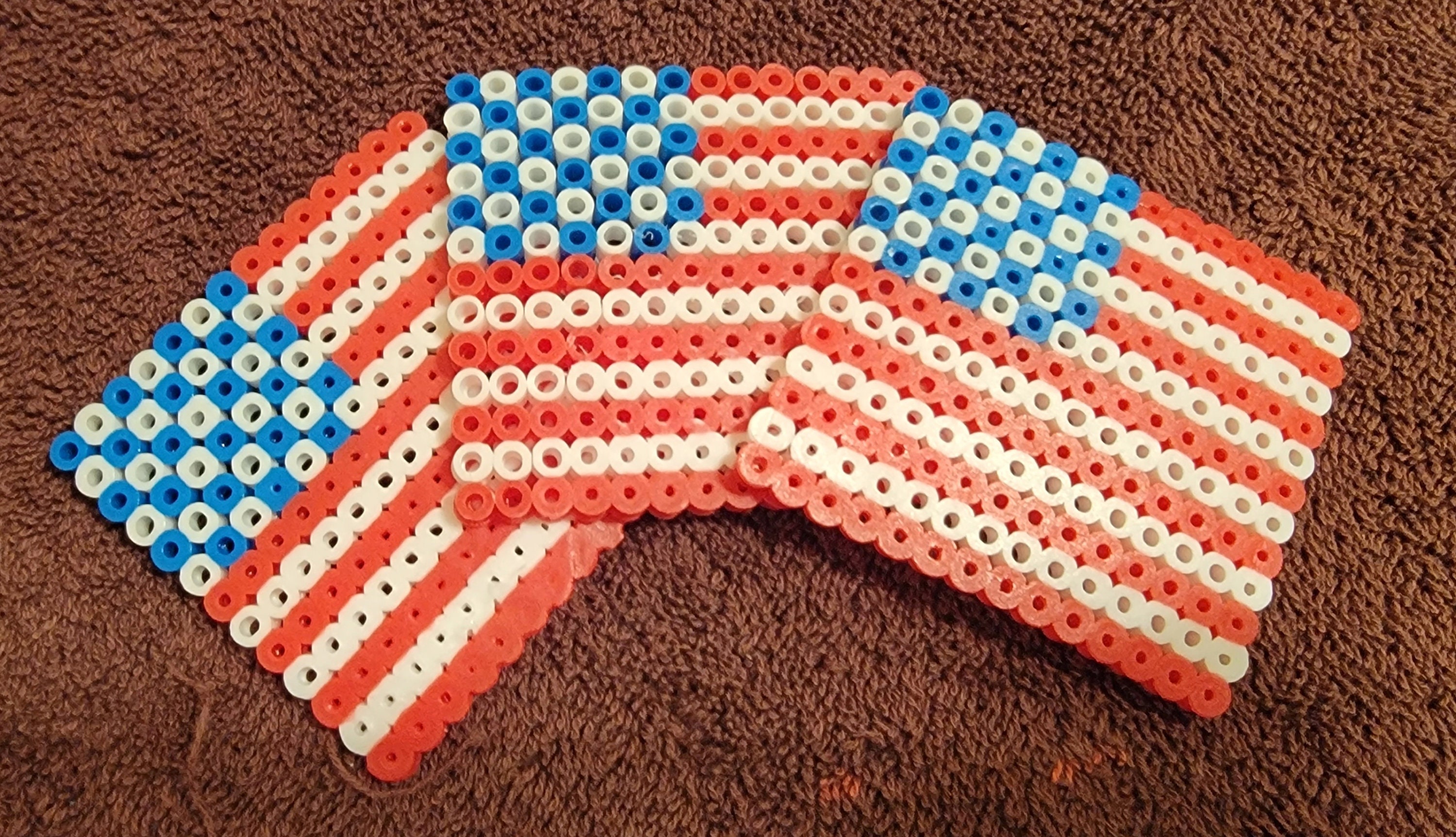 beads design on hair o usa independence day
