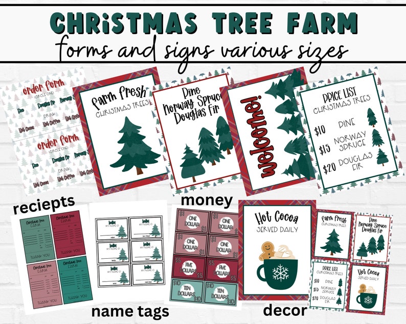 Pretend Play Christmas Tree Farm Kit for Preschool | Dramatic Play ...