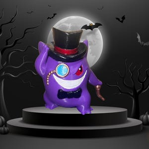 Top hat Gengar fan-made figure/3D printed Gengar figure/Halloween decoration