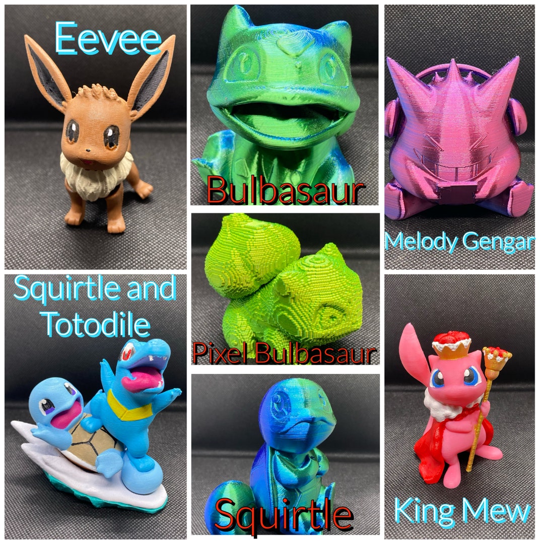 Pokémon/3d Printed Pokémon Figures - Etsy