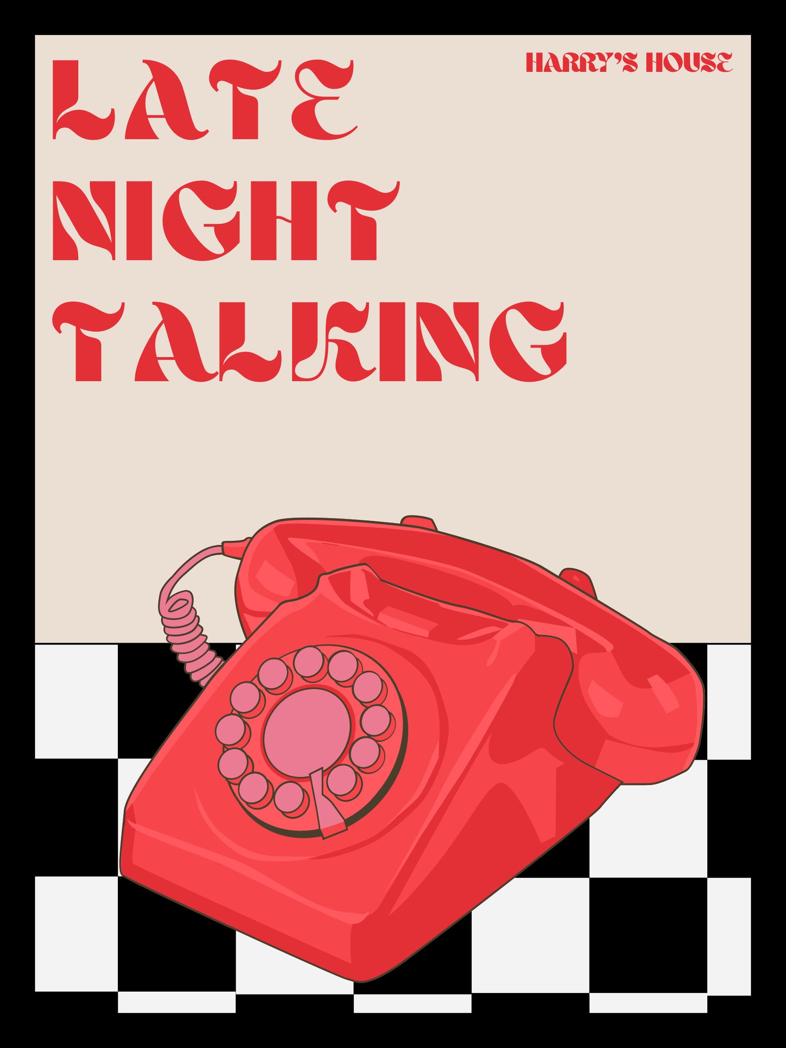 Late Night Talking HS Poster Etsy