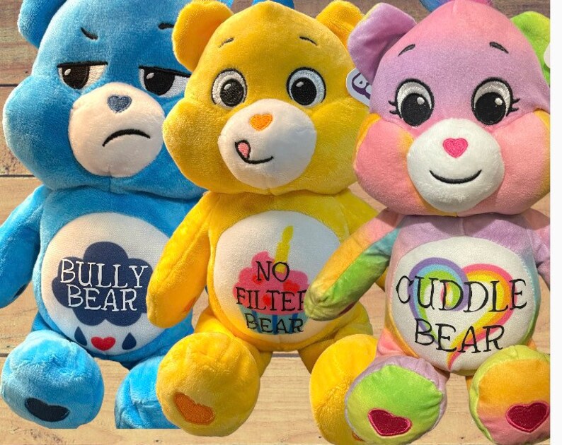 Care Bears Plush Personalized 12in Etsy