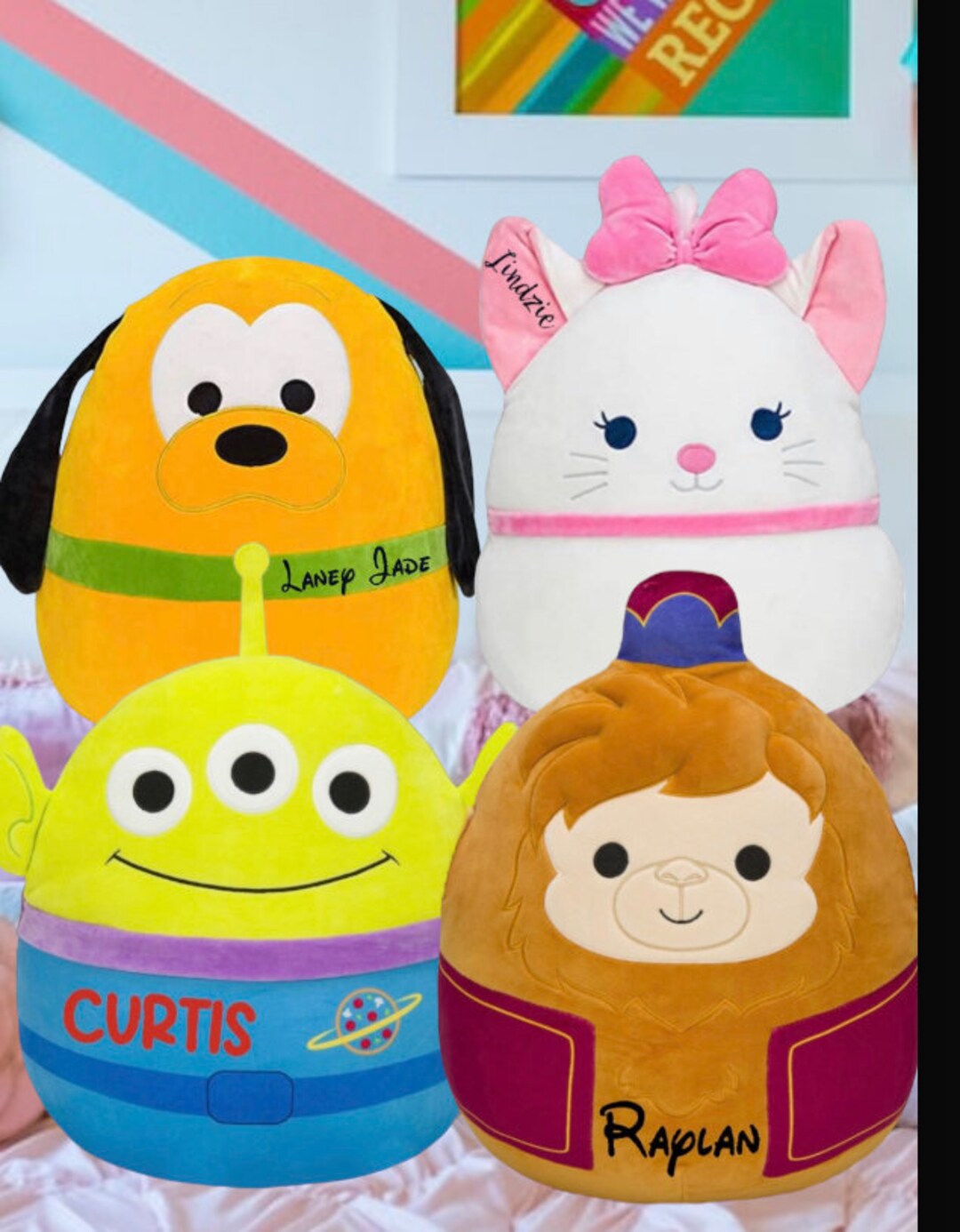 Jumbo Disney Squishmallows Free Shipping - Etsy